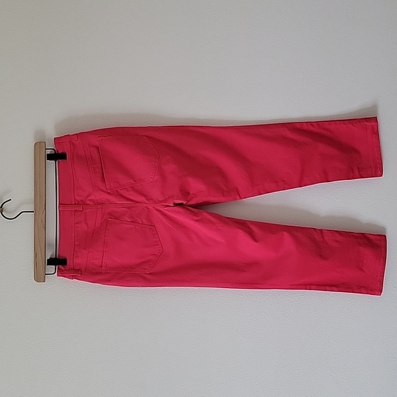 Chico's Pink Sateen Slim Crops Size 0 - Picture 3 of 7